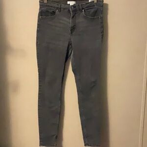 H&M Gray Skinny Jeans Stretchy Modern Fit